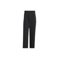 Adidas National Geographic Dwr Pants Letter Pattern Print Outdoor Hiking Knit Sports Pants Men Pants Black IS9528 S black