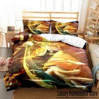 Naujas 3D Anime Agatsuma Zenitsu Demon Slayer patalynės komplektas Viengulis Twin Pilnas Karalienės Karaliaus Dydžio Patalynės Komplektas Suaugusiems Vaikams Miegamojo Namų Tekstilė 70x133cm 2pcs