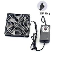 12cm 3000RPM Ištraukiamasis Ventiliatorius Vonios Kambariui Vėsus su Valdikliu 3V-12V 220V Btc Mašinos Korpuso Darbo Stoties Spintelės Radiatorius Serverio Ventiliatorius EU