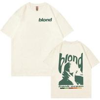 Reperis Frank Retro Graphic marškinėliai Vyriški Hip Hop Vandenyno Albumas Drabužiai Marškinėliai Y2k Unisex Blond Fashion Oversized medvilniniai marškinėliai S