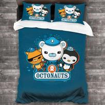 Animacinių filmų Octonauts patalynės komplektas Antklodės užvalkalas Lovos komplektas Antklodės užvalkalas Pagalvės užvalkalas Antklodė Karališkas Karalienės Dydis Berniukams Suaugusiems Patalynės komplektas 70x133cm 2pcs