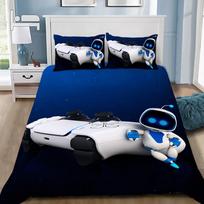 Mada A-Astrobot Žaidimas Spausdintas Patalių Komplektas Berniukams Mergaitėms Viengulis Karalienės Karališko Dydžio Antklodės Užvalkalas Pagalvės Užvalkalas Lova Berniukams Suaugusiems Namų Tekstilė EU Single(135x200cm)