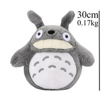 30cm/40cm Mielas Minkštas Animacinis Gyvūno Personažas Nuogais Dantimis Katė Pliušinis Žaislas Animacinis Aplink Smagu Vaikas Miego Kompanionas Mano Kaimynas Totoro Teeth Height 30cm