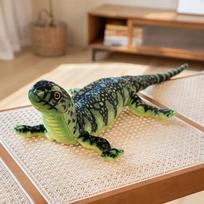 75cm Imituotas roplis driežas lėlė pliušinis žaislas laukinis gyvūnas ilga uodega rudas žalias berniukai mergaitės vyrai dovana About 75cm