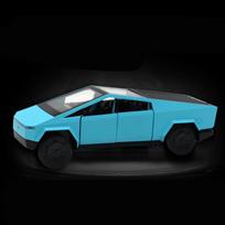 1/32 viso dydžio žaislinis pikapas, lydinio sunkvežimio automobilio modelis, lieto metalo visureigis, automobilio modelis, garsas ir šviesa, vaikiškas žaislas, dovana berniukui mėlyna