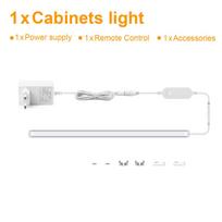 Tuya Zigbee LED Cabinet Light Bar Kit WiFi Aluminium Tube Strip Dimmable Kitchen Shelf Closet Decor Google Alexa Voice Control 1PC 30CM balta