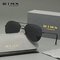WIMN lengvi „Wayfarer“ akiniai nuo saulės su poliarizuotais UV400 filtrais juoda