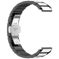 18 mm keraminis dirželis, skirtas Huawei Watch GT5/4 41mm/GT5 Pro 42mm Moteriška apyrankės apyrankė, skirta Huawei Watch GT5 GT4 metalinei laikrodžio apyrankei 18mm Width Watchband juoda/balta