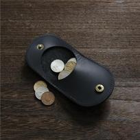 Moteriška monetų piniginė, mini piniginės, užsegama spaustuku, pinigų segtukas, delninukė, vyriška dovanų dėžutė, naujas rankų darbo saugojimo monetų krepšys juoda