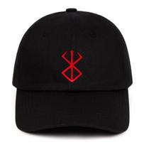 100% medvilnės BERSERK Tėčio kepuraitė Kentarou Miura Komiksų beisbolo kepuraitės Anime gerbėjų kepurės Moterims Unisex Vyrams Snapback Berserk