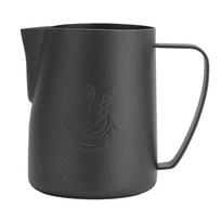 Pieno putojimo ąsotėlis 480ml 304 nerūdijančio plieno gulės formos kavos grietinėlės puodelis Latte art garinimo ąsotėlis Matte Black