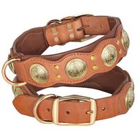 Real Leather Dog Collar Genuine Leather Dog Collars Spiked Studded Big Dog Collar Necklace Adjustable For Medium Large Dogs Pug L ruda