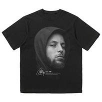 Krepšinis Stephen Curry Žvaigždė Marškinėliai trumpomis rankovėmis Vyro ir Moters Portretas Spaudinys Hip-hop Viršus Drabužiai XL