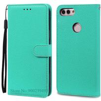 Dėklas Huawei P Smart 2018 FIG-LX1 Odinis Piniginės Tipo Atverčiamas Dėklas Huawei P Smart Dėklas FIG-LX1 5,65 colio Dėklas Coque Fundas Korpusas P Smart 2018 FIG-LX1 dangaus mėlyna spalva