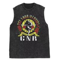 Vasarinis Guns N Roses Amerikietiško Vintažo Skalbtas Senas Liemenė Vyriška Moteriška Laisva Retro Tendencija Berankovė Marškinėliai Tank Topai S