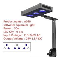 30W 52W 75W LED akvariumo šviestuvas, reguliuojamas, pilno spektro, koralų rifų auginimui, žuvų akvariumo LED šviestuvas, jūrų akvariumo koralų apšvietimo sistema