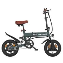 Eskute F200 Kompaktiškas Sulankstomas Elektrinis Dviratis 250W, 36V 7.8Ah, 25-35km/h, LED Ekranas, Telefono Laikiklis su Įkrovimu, Lengvas Dizainas Lengvam Važiavimui Mieste 14" 250W 7.8ah žalia