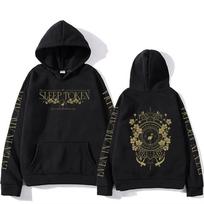SleepToken Metalo Grupės Gobtuvai Unisex Vyriški Moteriški Gerbėjų Megztinis Groove Metal Estetika Gatvės Drabužiai Retro Laisvo Kirpimo M