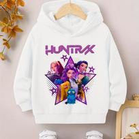 K-Pop Demonų Medžiotojai Vaikų Džemperiai Mergaičių Drabužiai Vaikų Filmo Naujas Džemperis Ilgomis Rankovėmis Puloveris K-Pop Demonų Medžiotojai Kasdieniai Viršutiniai Drabužiai 110