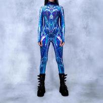 Unisex Cyber Punk 3D skaitmeninės spaudos Helovino vakarėlio vaidmenų žaidimo apranga Moterims Vyrams Cosplay kostiumas Karnavalinis kombinezonas S