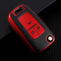 Odinis sulankstomas automobilio raktų dėklas, skirtas Chevrolet Cruze Aveo Trax Sail Malibu Captiva Opel Vauxhall Astra J Corsa Insignia Mokka raudona