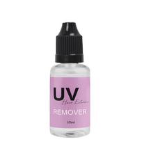 UV klijų valiklis 30 ml, greitai tirpstantis priaugintiems plaukams ir blakstienoms, profesionalus saugus tirpiklis su šepetėliu 1 PCS