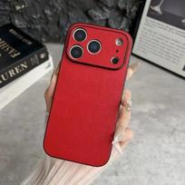Prabangus Aukštos Kokybės Verslo Odinis Telefono Dėklas Skirtas iPhone 17 16 15 14 13 12 11 Pro Max Plus 17 Air Silikoninis Minkštas TPU Dangtelis iPhone17 Pro Max raudona