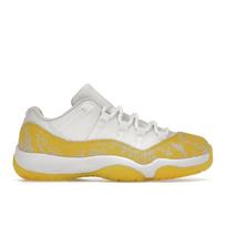 Air Jordan 11 Low Geltonos gyvatės odos moteriški sportbačiai Balti Tour-Yellow Sail AH7860-107 36 white