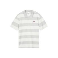 Nike Sportswear Heritage Dryžuoti Spalvoti Trumpomis Rankovėmis Polo Vyriški Viršutiniai Drabužiai Photon-Grey Chiaroscuro-Halo-Yellow CU4433-028 M