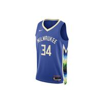 Nike NBA Antetokounmpo Milwaukee Bucks 2022 marškinėliai Mėlyni Unisex Streetwear DO9600-480 M blue