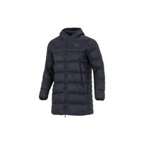 Under Armour „Down Parka“ laisvalaikio gobtuvas vidutinio ilgio solidi pūkinė striukė Vyriški viršutiniai drabužiai, juodi 1373663-001 XL black