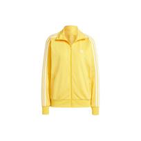 Adidas Originals Adicolor Firebird Sportinis Džemperis Su Trimis Juostelėmis Ir Stoviniu Apykakle Moteriški Viršutiniai Drabužiai Ryškiai Geltonas IP0611 L