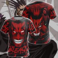 Bleach Kenpachi Zaraki Anime Manga 3D spausdinimo marškinėliai Vyrams Moterims Madingi trumparankoviai viršutiniai drabužiai T-shirt'ai Vyriški drabužiai Berniukų T-shirt Didelis dydis S