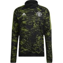 Adidas Manchester United Condivo 22 Pro Warm Top Dryžuotas spaudinys Ilgomis rankovėmis Futbolo marškinėliai Vyriški viršutiniai drabužiai Žalias HE6676 S