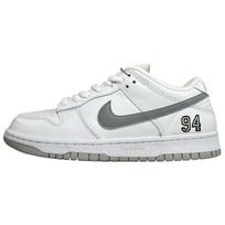 Supreme x Nike Dunk Low SB Balti Metalinio Sidabro Unisex Sportbačiai HQ8487-100 44.5 white