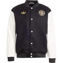 Adidas Originals FW24 MUFC CNY Striukių serija Patogi Laisvalaikio Universali Striukė Vyriška Striukė Juoda JF0382 S