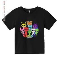 Rudens Naujienos Vaikams Hoodies sprunki Vaikams Puloveris Hoodie Incredibox HD spaudas Amžius 4-14 Kvėpuojantis Poliesteris Berniukams Mergaitėms Anime Megztiniai 140
