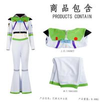 Anime Žaislų istorija Bazas Lightyear Cosplay Kostiumas Bodis Sparnuotas kostiumas Helovino vakarėlio kombinezonai Kostiumai vyrams moterims S mėlyna