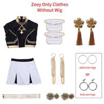 Rumi Zoey Mira Juodi Kostiumai Cosplay Kostiumas Perukas Demonų Medžiotojas Vaidmenų Žaidimas Kpop Idol Scenos Pasirodymas Helovino Karnavalo Apranga 110cm
