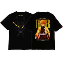 Anime Zenitsu Grafinis T-shirt Demon Slayer Manga Spausdinti T-shirt vyrams moterims apranga aukštos kokybės medvilnė trumpomis rankovėmis Top S