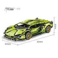 Techniniai Bugatti Konstruktoriai Lamborghini Hiperautomobilis Lenktyninio Automobilio Modelis Surinkti Transporto Priemonės Kaladėlės Žaislai Berniukams Vaikams Dovanos