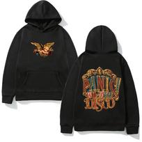 BAROKINIS ANGELAS SU KAPIŠONU Panic! At The Disco 2025 Naujas Harajuku Džemperis Aukštos Kokybės Drabužiai Sudaderas Su Gobtuvu Hoody XS juoda