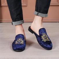 Nauji vyriški pusbačiai su kutais Suede Odiniai Batai Vyriški Laisvalaikio Mules Mokasinai Kvėpuojantys Loaferiai Zapatos Hombre 39
