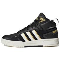 Adidas Neo 100DB Neslystantys, Atsparūs dilimui, Lengvi vidutinio aukščio riedlenčių batai Unisex Juodi Geltoni Balti Sportbačiai IG2793 40