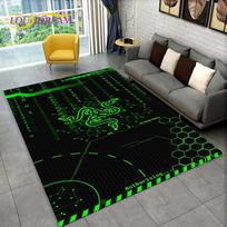 3D Razer logotipas Žaidimų Žaidėjo Gyvatė Kilimas Kilimas Namams Svetainei Miegamajam Sofai Durų Kilimėlis Dekoras, Vaikų Žaidimų Zona Kilimas Neslystantis Grindų Kilimėlis 40x60cm
