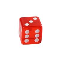 19 mm kazino kauliukai su aštriais kraštais ir atitinkančiais serijos numeriais Skaidrūs permatomi D6 Royal Craps 1 Pcs red red
