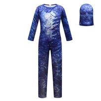 Vaikų Berniukų Mergaičių Stranger Things Monstrų Rašto Kombinezonas Kaukės Rinkiniai Helovino Cosplay Kostiumai 110cm