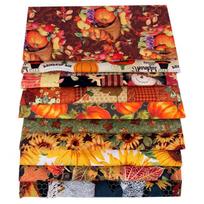 10 vnt. medvilninių audinių rinkinys „Pasidaryk pats“ rankų darbo padėkos raštų kratinys „pasidaryk pats“ amatams, skiautinių siuvimui 25 x 25cm