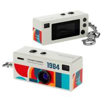 Nešiojama mini nykščio kameros raktų pakabukas Retro mini veiksmo kamera LCD ekrano vaizdo įrašymas 1080P HD vaizdo įrašymas juoda