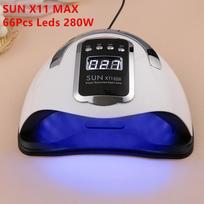 SUN X11 MAX nagų džiovintuvas LED nagų lempa UV lempa, skirta sukietinti visus gelinius nagų lakus su judesio jutikliu manikiūro pedikiūro salono priemone EU